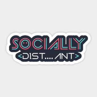 Socially Distant Sticker